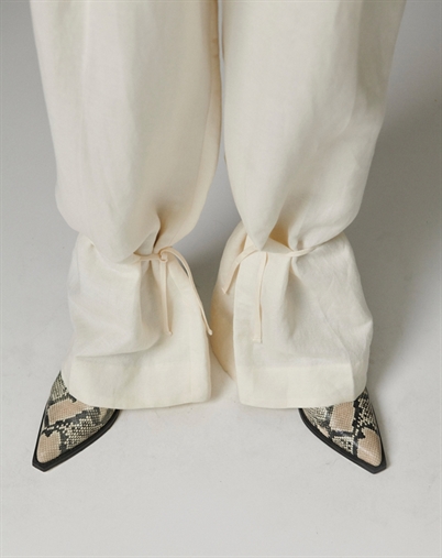 Day Birger et Mikkelsen - Belle Contrast Linen Bukser - Jet Stream